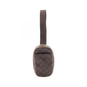LOUIS VUITTON Brown Monogram Leather Pochette Fanny Pack
